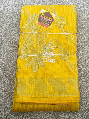 Beautiful yellow saree with