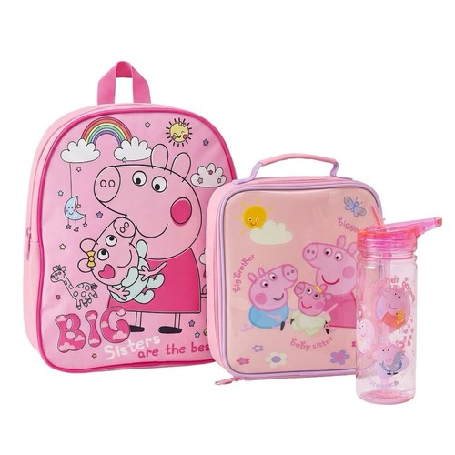 Peppa pig kids backpack lunch - kids,