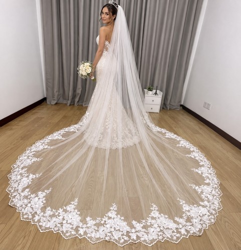 Luxury 3x3m bridal veil - bridal, 1