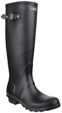 Cotswold Sandringham Womens Black Classic Rubber Tall Wellington Wellies
