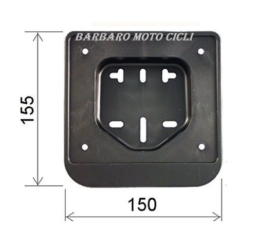 Plastic license plate - plate, holder