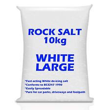 White Deicing Rock Salt Grit Weed Killer Winter Snow Ice Driveways Road Gritting