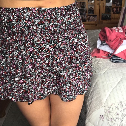 Black blue pink - pink, floral