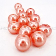 Glass pearl beads - pearl, 8mm