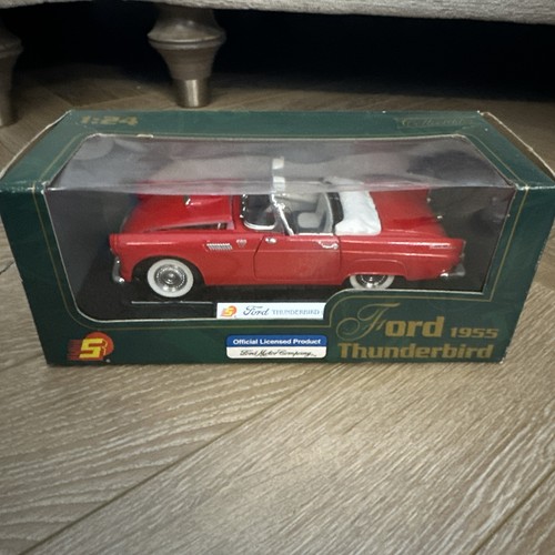 Ford thunderbird 1956 red 24 - ford, 1:24