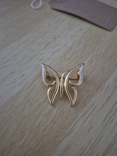Crown trifari butterfly brooch - crown,