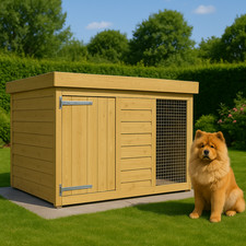 Dog Kennel 4ft x 4ft Fully Pressure Treated Tanalised Timber Free Delivery
