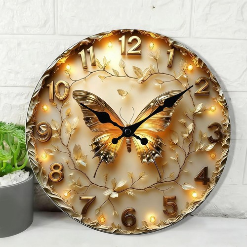Wall clock analog round - 2d,