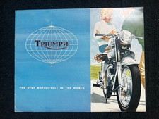 TRIUMPH Tiger,Bonneville,Thunderbird, Cub-MOTORCYCLE Sales Brochure 1963