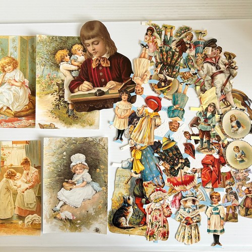 Victorian children die cut - die,