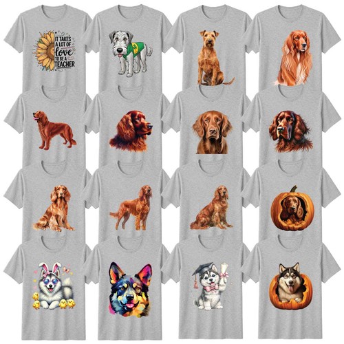 Cute dog shirt irish setter - dog,
