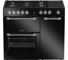 Leisure PR100F530K 100cm Dual Fuel Range Cooker - 5 Burners + 3 Ovens Black