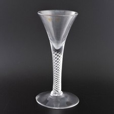Georgian Wine Glass Air Twist Stem c1750