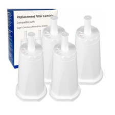 4PC Water Filter Cartridges for Sage Barista Espresso Coffee Machine Claro Swiss