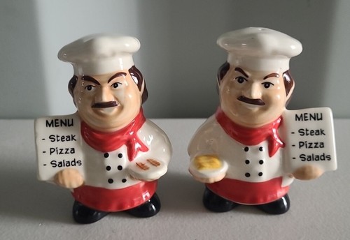 Novelty salt and pepper - and,