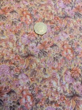 Vintage  Floral Fabric 70''s/80's, Large Piece 36"/91.5 By 6.1 Yards 558cm