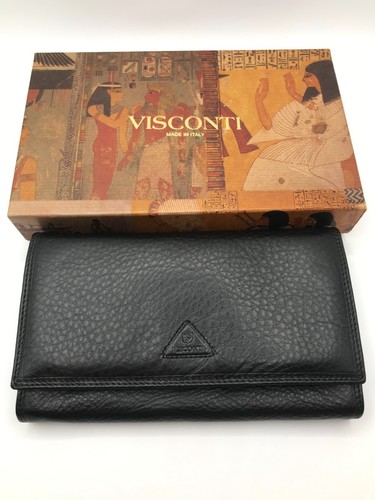 Visconti italy black leather - visconti,,