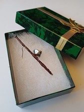 Silver Plate Enamel  Bassoon Pin Brooch Future Primitive Vintage USA