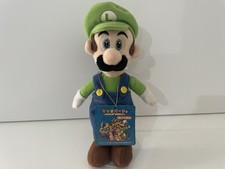 VINTAGE SUPER MARIO PARTY 5 - 8 INCH LUIGI PLUSH TOY SANEI 2003 HUDSON SOFT RARE