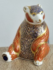 Royal Crown Derby Honey Bear Silver Stopper