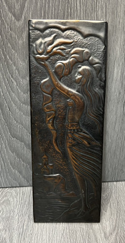 Vintage embossed goddess wall - vintage,