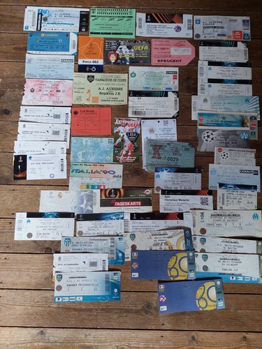 Football ticket stubs lot - , de