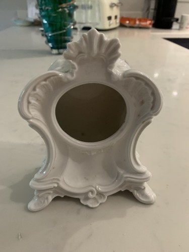 Ceramic parlor clock frame - ceramic,