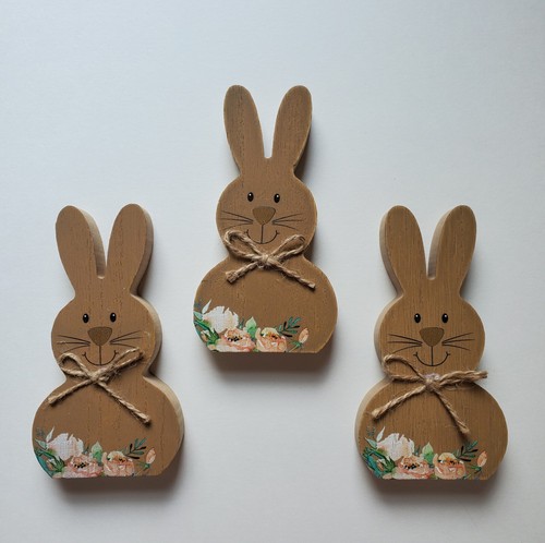 Lot bunny easter brown - of,