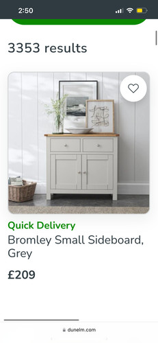 Grey and oak dunelm - , bromley