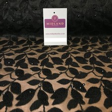 Black burnout Velvet net with