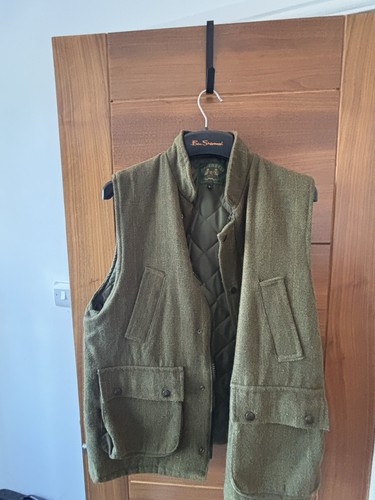 Tweed country gilet mens - tweed,