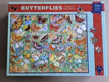 DAVID BUCKLE: BUTTERFLIES : 750 PIECE JIGSAW GUARANTEED COMPLETE