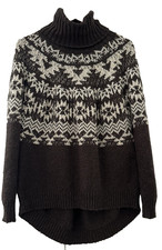 H&H.  BROWN FAIRISLE CHUNKY