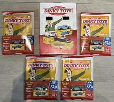 ATLAS DINKY TOYS DEAGOSTINI x4 TRIUMPH TR2 SPORTS 111 WITHIN TRADE BOX