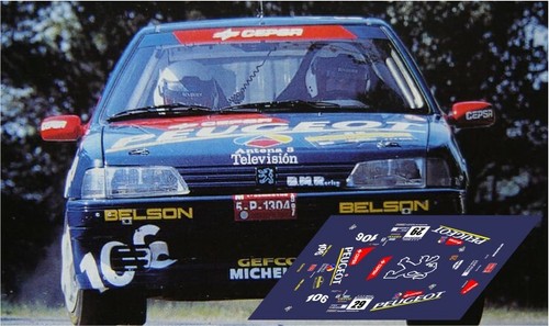 Decals peugeot 106 maxi rally - decals,