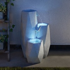 Solar Power LED Lit White
