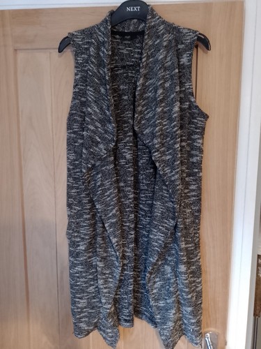 Long sleeveless cardigan - long,