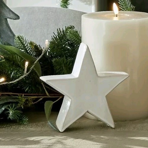Large ceramic star decoration - ceramic,