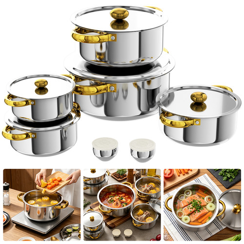 7pcs stainless steel - 7pcs,