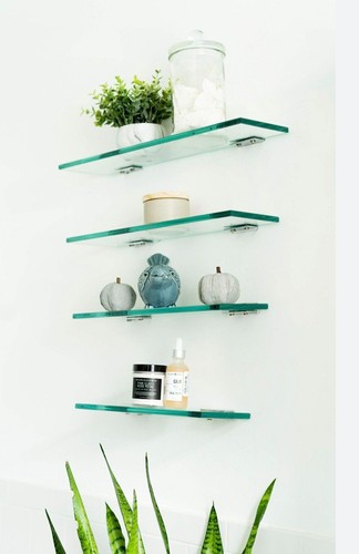 Glass shelf set - of, 5
