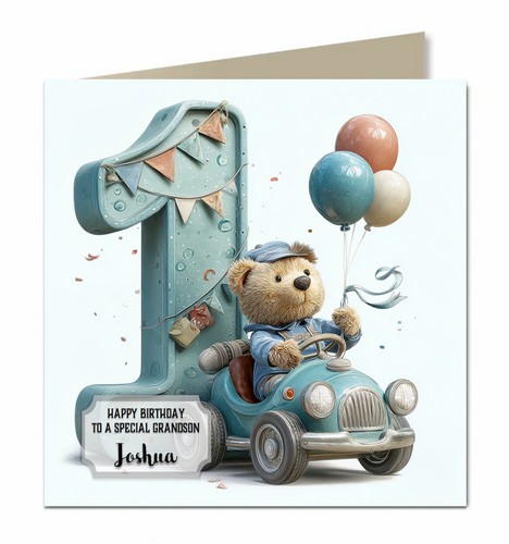 1st birthday card - for, little