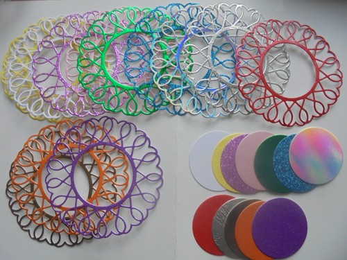 Die cut fancy circles - cut,