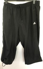Vintage Adidas Climacool Joggers Men's  Black 3/4 Lengths Shorts 2XL