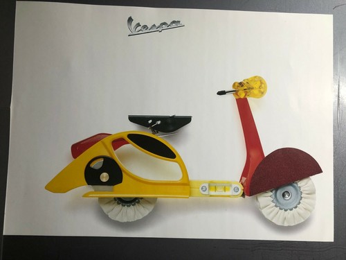 Vintage vespa whimsical print - vespa,