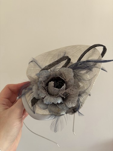 Rosa hats fascinator - rosa, grey