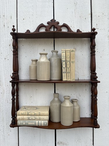 Vintage french mahogany wall - vintage,