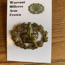 Warrant Officer Class 2 (WO2) Brass Rank Badge
