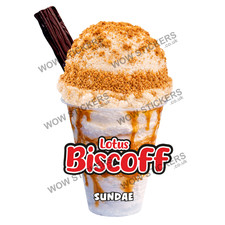ice cream van sticker Biscoff