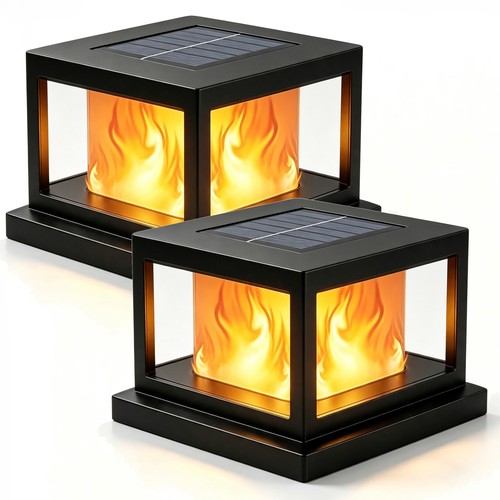 2pack led solar deck - led,