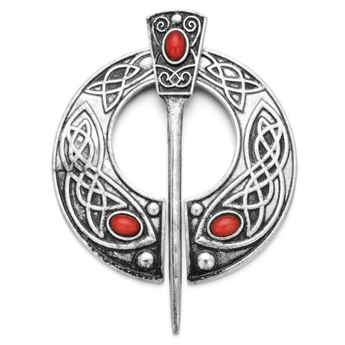 Silver gold viking - viking, brooch